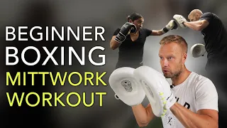 Pad Workout For Beginner Boxers | 5 Minute Follow Along Boxing Workout