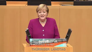 27.09.2019 - Rede Angela Merkel - Festakt Thüringer Landtag - Deutsche Einheit als Föderale Vielfalt