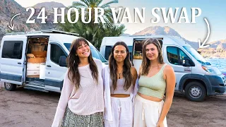 24 HOUR VAN SWAP! ft. Sarah Yak & Tori Prince (Ram Promaster VS. Ford Transit)