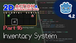 Resource Based Inventory System (part I) // E16 // Make a 2D Action & Adventure RPG in Godot 4