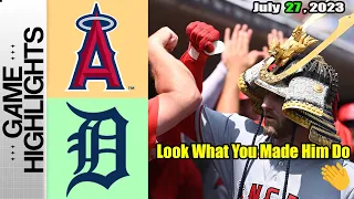 Tigers vs Los Angeles Angels Game Highlights July 27, 2023 | MLB Highlights 2023