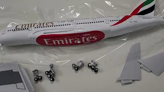 Emirates airbus A380-800 1/160 scale unbox and assemble