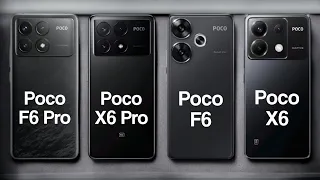 Poco F6 Pro Vs Poco X6 Pro Vs Poco F6 Vs Poco X6