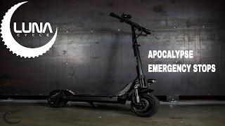 Apocalypse Electric Scooter Test Stops