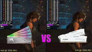 i7 6950x RAM 2x8 vs 4x8 gb - test in Games