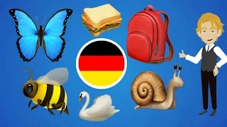 Learn German | 100 Words with Pictures & Emoji | German A1 Vocabulary with Translation in Subtitles