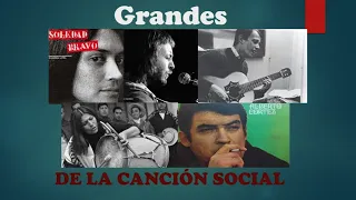 Grandes de la música protesta y canción social latinoamericana.