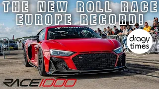 NEW ROLL RACE EUROPE RECORD! 2250 HP Audi R8 V10 Performance Twin Turbo from 100-333 km/h