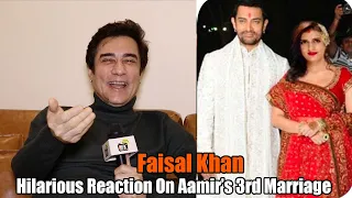 Faisal Khan Laughs On Aamir Khan's 3rd Marriage to Sana Fatima Shaikh | Latest Reaction