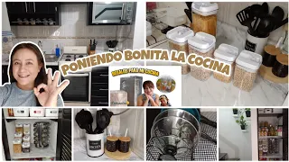 ORGANIZACION Y LIMPIEZA DE MI COCINA✨️🤎me ENCANTARON LOS REGALOS