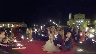 Wedding in the night! Amazing wedding outdoor in 360° 8K 3D VR