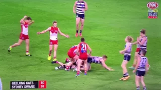 Last 41 seconds Geelong vs Sydney Swans Second Preliminary Final 2016