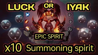 MIR4: x10 Spirit summoning (luck or iyak)