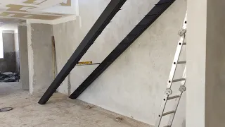 Escalera recta con perfil C (1°parte)