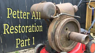 1947 Petter A2 Restoration Part 1 My First Stationary Engine