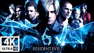 RESIDENT EVIL 6 All Cutscenes In 4K (Leon Edition) Game Movie 60FPS UHD