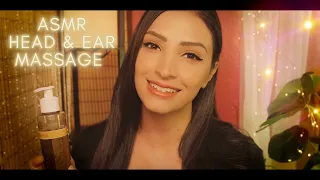 ASMR Head & Ear Massage | Inaudible/Unintelligible Whispers, Personal Attention Roleplay Soft Spoken