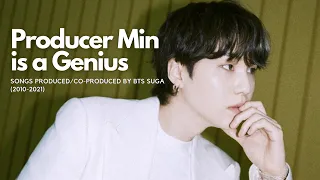 Songs BTS Suga produced/co-produced from 2010-2021