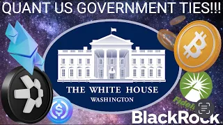 QUANT TIES WITH US FEDERAL RESERVE!!! BLACKROCK & FIDELITY LAUNCH CRYPTO SERVICES! BTC ETH