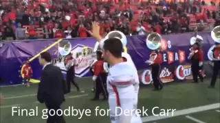 Fresno State's Derek Carr's final goodbye as a Bulldog