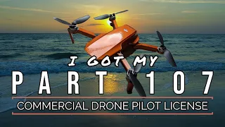 I passed my FAA Part 107 Commercial Drone Pilot Exam