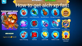 how to get alchemist xp fast