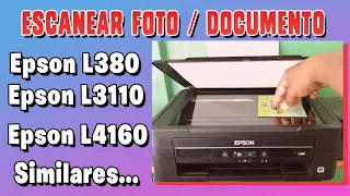 ESCANEAR FOTO, DOCUMENTOS I Impresora Epson L380 I PDF