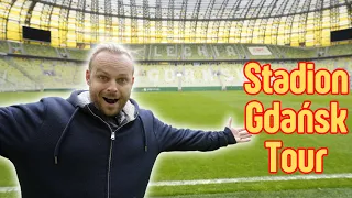 We did a tour of Stadion Gdańsk, Poland! | Vlog |