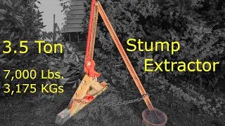 Pulling a Stump with a Modified Farm Jack