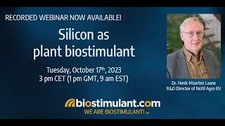 Silicon as plant biostimulant by Dr. Henk-Maarten