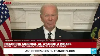 Joe Biden: "Estados Unidos está del lado del pueblo de Israel"