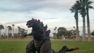 Godzilla at park