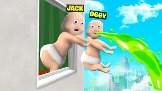 Oggy Become Baby And Fight With Baby Jack | In Fat Baby | Rock Indian Gamer |