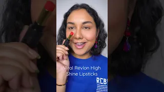 Viral Revlon High Shine Lipsticks ( part 1 ) #shorts #makeup