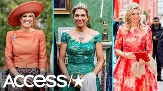 Queen Maxima Stuns In Multiple Bold Looks On Official Visit To Ireland | Access