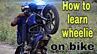 How to learn wheelie easily (easy steps)