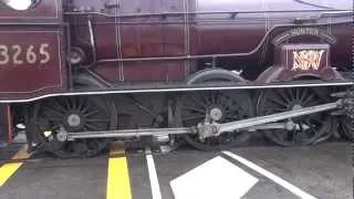 wheel spin from steam loco 3265