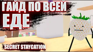 РАСПОЛОЖЕНИЕ ВСЕЙ ЕДЫ В SECRET STAYCATION В РОБЛОКС | ПОДРОБНЫЙ ГАЙД