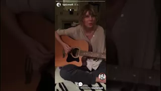 Taylor Swift sings "Call it what you want" version acoustic | Instagram Stories (November, 2)