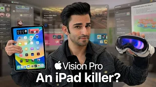 Apple Vision Pro is the PERFECT iPad replacement? | Vision Pro vs iPad Analysis