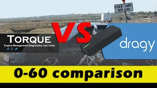 Torque App vs Dragy - 0-60mph Comparison