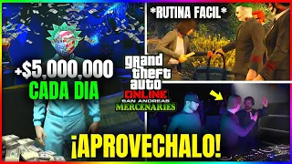 ¡LOCURA! GANA +$5,000,000 CADA DIA en GTA5 Online! *RUTINA FACIL* FARMEA PARA NUEVO DLC GTA5 ONLINE