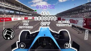 Grid Autosport Mobile Hotlap 01:28.152 Indianapolis 🇺🇸 | Tilt Pro | Assists off | Slider Throttle