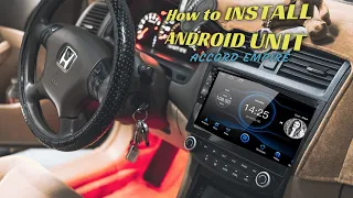 How to INSTALL Android head unit in your Honda Accord