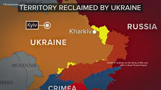 Ukraine makes big gains in counter-offensive against Russia