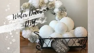 WINTER DECOR DIY/EASY AND AFFORDABLE DECOR FOR WINTER