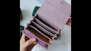 Ví gấp nhiều ngăn Nara - Pink Ohara Leather