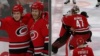 Hamilton wins it in OT, Canes Surge with sumo