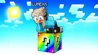 100 TAGE auf einem RAINBOW LUCKY BLOCK (extrem) - Minecraft