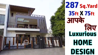 35 X 75 Luxurious Villa Builtup Area 3800 sq ft Brand New 5 Bedroom Fantastic Design Luxury Villa